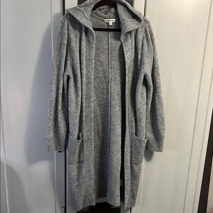 Cozy Gray Hooded Sweater